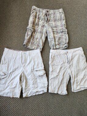 Mens Cargo Short Size 36 LOT of 3 Pair Quicksilver Op Mens Fashion